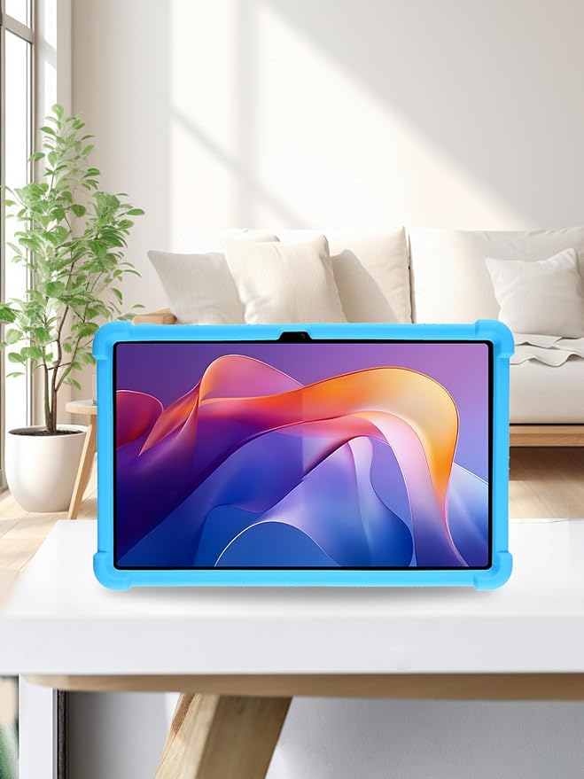 for Xiaomi Redmi Pad 2 Tablet 11 inch Tablet CaseBOVUGAC Soft Silicone Adjustable Stand Shockproof Kids Friendly for Redmi Pad 2 11 Tablet(Black)
