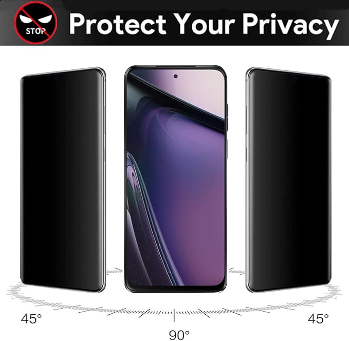 for Moto G Stylus 5G 2023 Anti-Spy Tempered Glass [2 Pcs] Anti-Scratch Anti-Peeping Privacy Screen Protector Proteceive Film for Moto G Stylus 5G 2023 (Not Support Fingerprint Unlock)