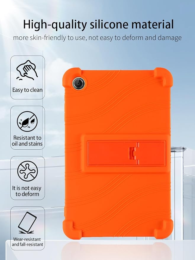 for Lenovo Tab One &amp Nook Reading Tablet Android Tablet8.7 inch Tablets CaseSoft Silicone Adjustable Stand Cover Lightweight Kids FriendlyBlack.