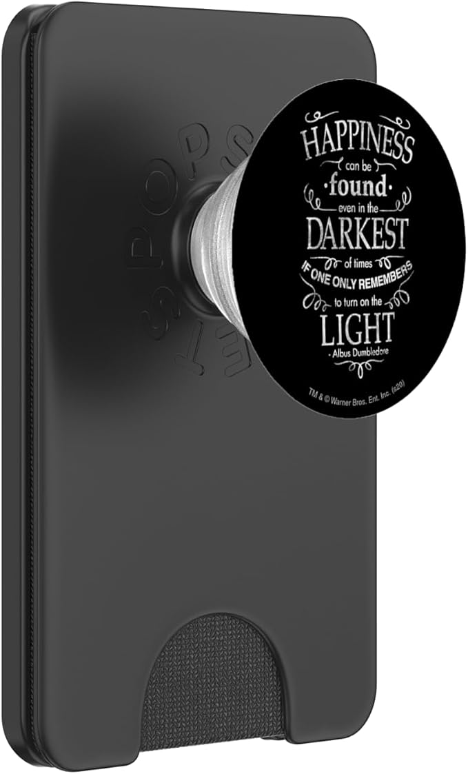 Harry Potter Happiness Quote PopSockets PopWallet for MagSafe
