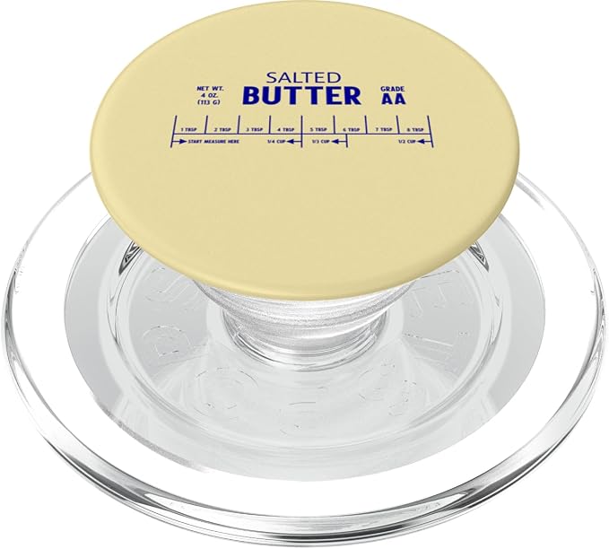 SALTED BUTTER STICK LABEL Funny Salty Foodie Baking Memes PopSockets MagSafe PopGrip for iPhone