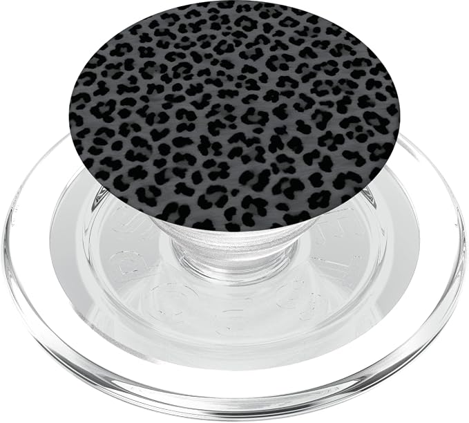 Black and White Leopard PopSockets Adhesive PopGrip