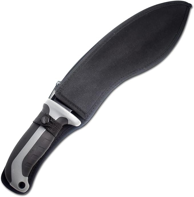 Snake Eye Machete with Heavy Duty Construction-Ergonomic Non-Slip Handle and Belt Sheath for Gardening, Land-Management, Bushcraft, Hunting and Outdoor
