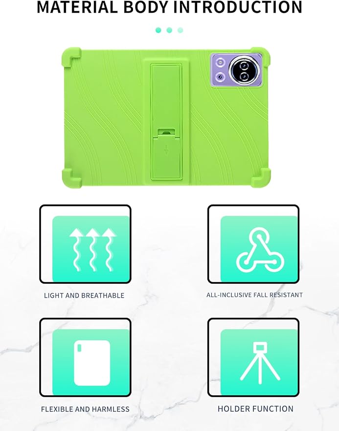 Case for SKYEGG K15 Tablet 11 inch Android 14 Tablets，WUNIAK Shock Proof Lightweight Stand Rubber Shell Protective CoverKids Friendly Soft Silicone Adjustable Stand CoverBlack