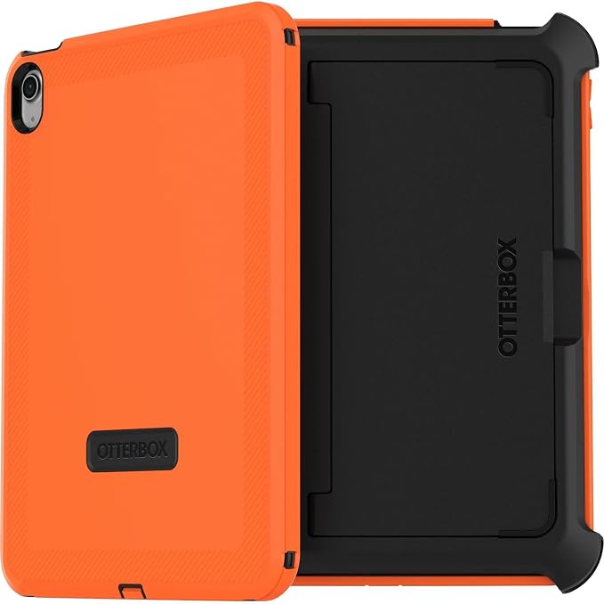 OtterBox iPad (A16) &amp iPad 10th Gen (Only) - Defender Series Case - High Visibility (Orange) - Kickstand - Rugged &amp Durable - Multi-Layer Protection