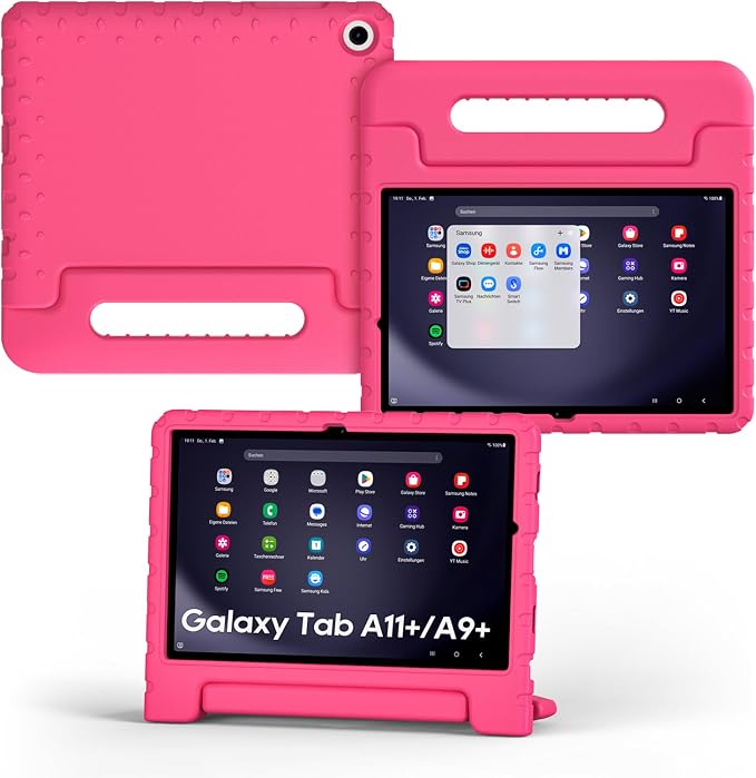 Kids Case for Samsung Galaxy Tab A11+/A9+ Plus 11 Inch 2025/2023 Tablet | Foldable handle highly durable odorless and easy to install suitable for children's learning and play.