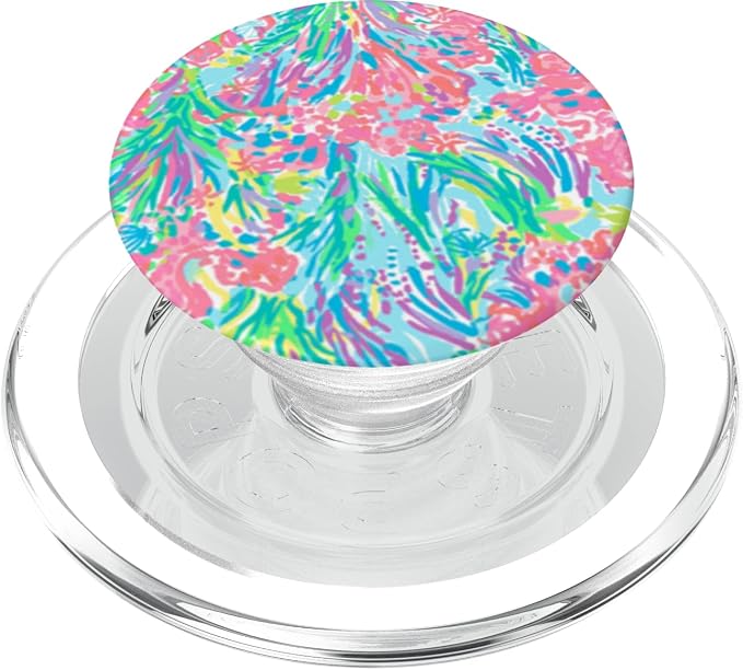 Paisley Like Pattern with Vibrant Color Scheme PopSockets Adhesive PopGrip