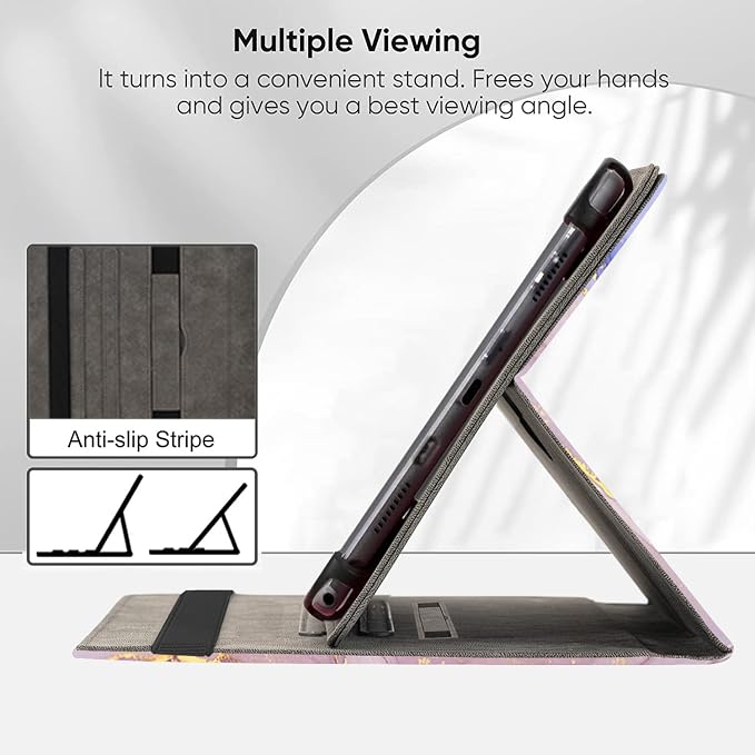 Universal 11 12 Inch Android Tablet Case Slim Fit Standing Cover for 10.9 11 11.5 12 Touchscreen Tablet with Multiple Viewing AnglesBird Tree