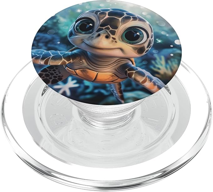 Baby Sea Turtle PopSockets MagSafe PopGrip for iPhone