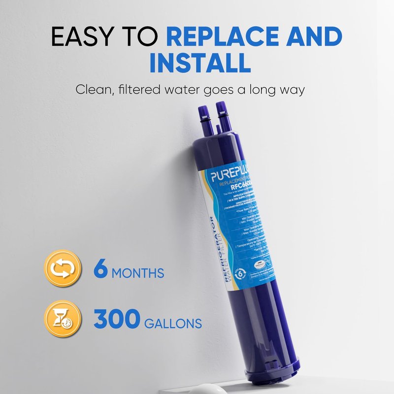 PUREPLUS Compatible with 4396841, 4396710, Everydrop® Filter 3, EDR3RXD1, 46-9083, 46-9030, 9030, 9083, Refrigerator Water Filter, 2Pack