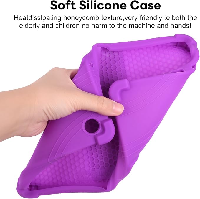 RSAquar Silicone Case for T-Mobile REVVL Tab 2 10.1 (2025) – Soft Shockproof Protective Cover Lightweight Portable Design – Black