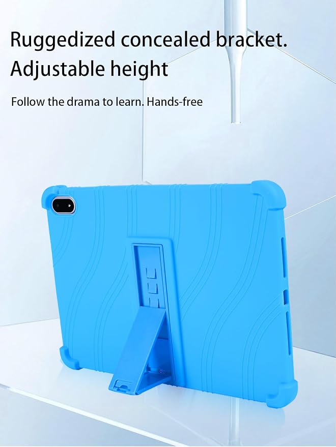 for OnePlus Pad 3 Android 15 Tablet13.2 inch Tablets CaseSoft Silicone Adjustable Stand Cover Lightweight Kids FriendlyBlack.
