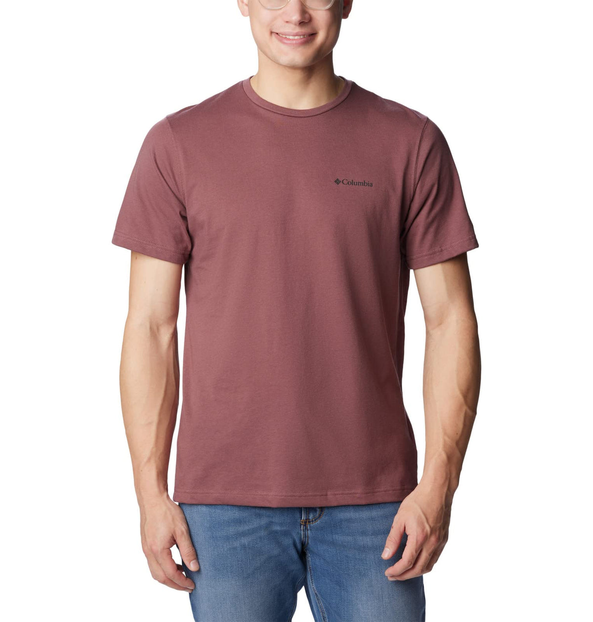 Columbia Men's Thistletown Hills Short Sleeve, Light Raisin, Medium