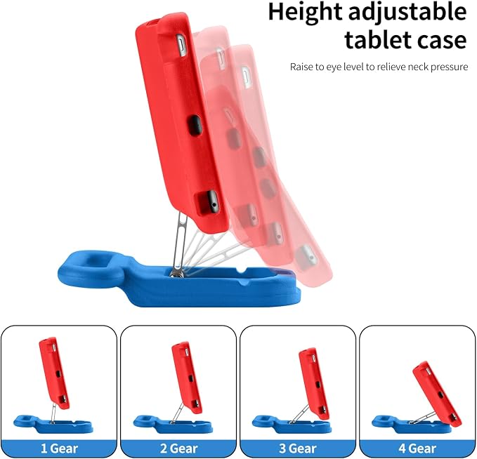 Kids Case for iPad 7th/8th/9th Gen 10.2 Inch with Adjustable Stand Handle | Kids Shockproof EVA Case with Handle Adjustable Stand for Portrait Landscape ViewingHeavy Duty Cover for ipad 10.2 inch.