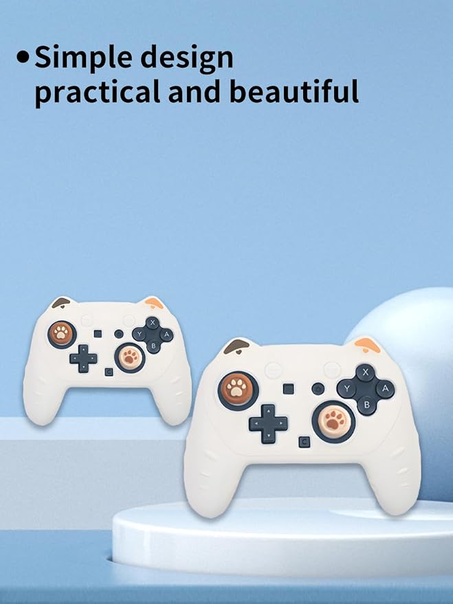 Case for Nintendo Switch 2 Pro ControllerUYRUREL Premium Sillence MaterialShock-Absorbing and Anti Drop Protection Soft Shellwith Stickers and Thumb GripsBlack.