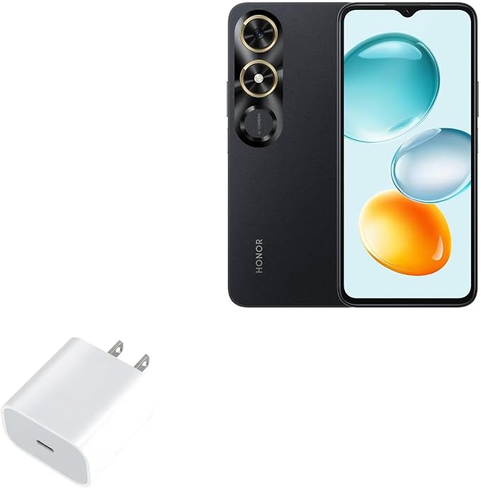 BoxWave Charger Compatible with Honor Play9C - PD GAN miniCube (30W) 30W Tiny PD GAN Type-C Wall Charger - Winter White