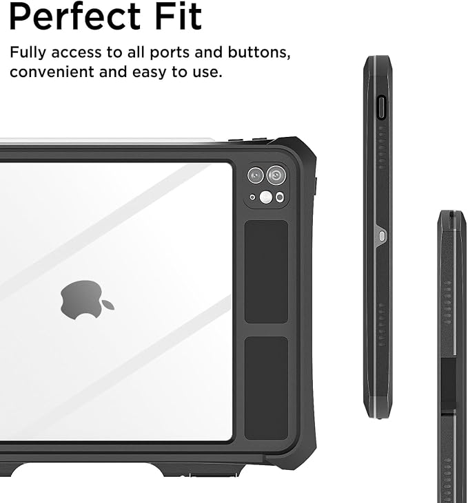 AICase Waterproof Case for iPad Pro 11 Inch 4th/3rd/2nd Generation (2022/2021/2020)[Built-in Screen Protector] Full-Body Rugged Shockproof Drop Proof Protective Cover for iPad Pro 11 Inch