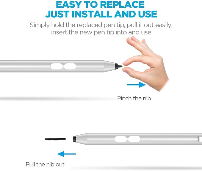 Stylus Pen for HP Omnibook X Flip Rechargeable MPP 2.0 with 4096 Pressure | Digital Stylus Pen for HP Envy/Pavilion/Spectre x360 – Tilt Support Palm Rejection Fast Charge Ideal for Drawing &amp N