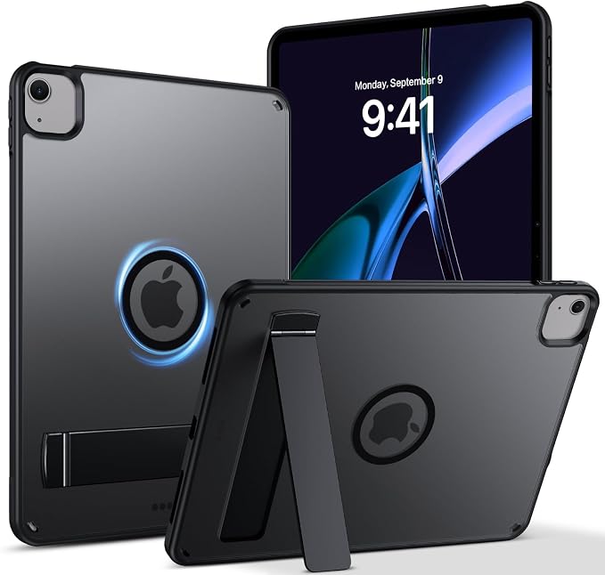 BENTOBEN for iPad Air 11 Case M3/M2 2025/2024 with Invisible StandiPad Air 7th/6th Gen Magnetic CaseTranslucent Matte Shockproof Protective Tablet Cover for iPad Air 5th/4th Gen 10.9 2022Black