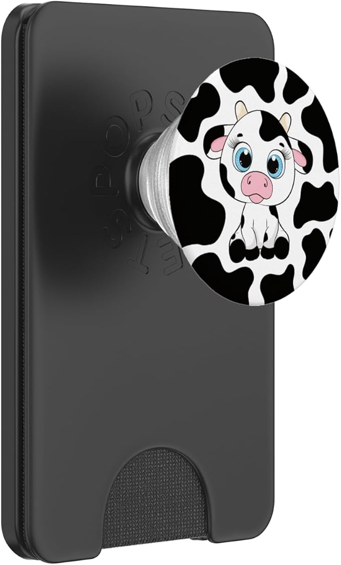 Cute Kawaii Cow Lover Women Girls Kids PopSockets Adhesive PopGrip