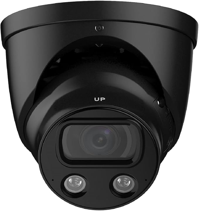 EmpireTech IPC-Color4K-T 4K Full-Color Ultra Low Light 8MP 1/1.2" CMOS Smart AI Starlight Turret IP Camera,Build-in Warm LED, Built-in Mic,Motion Detection,PoE and ePoE,IPC-Color4K-T 3.6mm-Black