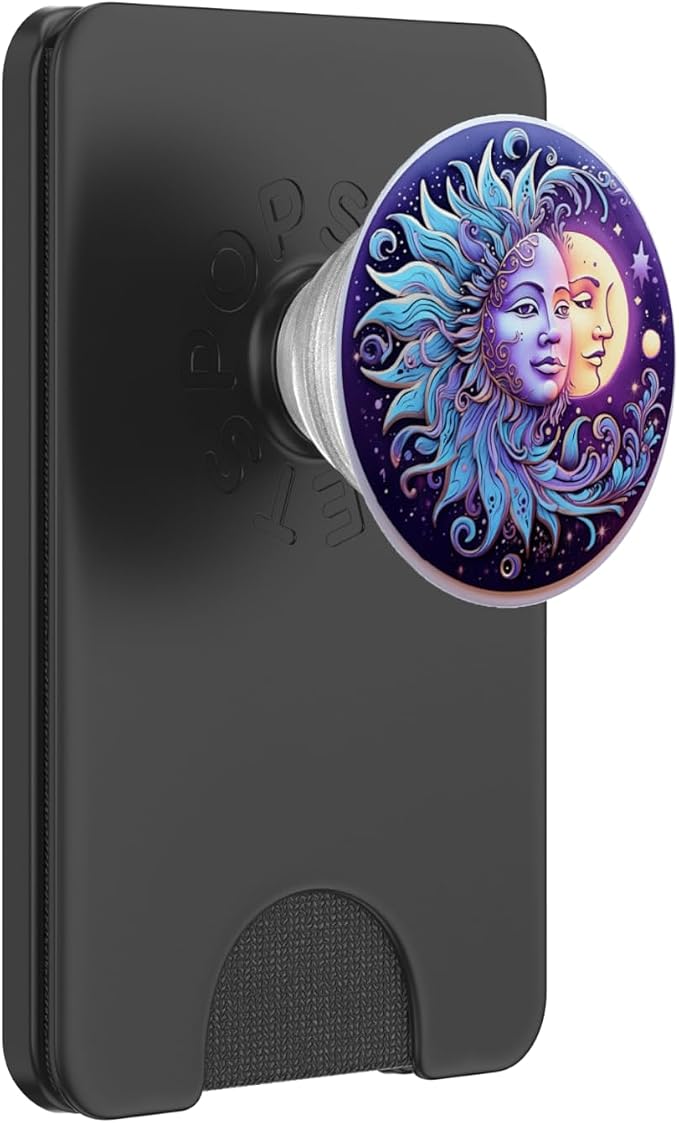 Sun and Moon Lover Astronomy Astrology Stargazer PopSockets PopGrip for MagSafe