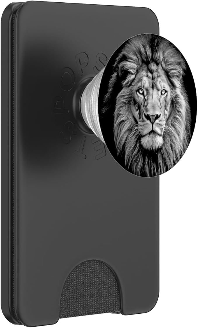 Fierce Lion Animal Reflection Leo Lion PopSockets Adhesive PopGrip