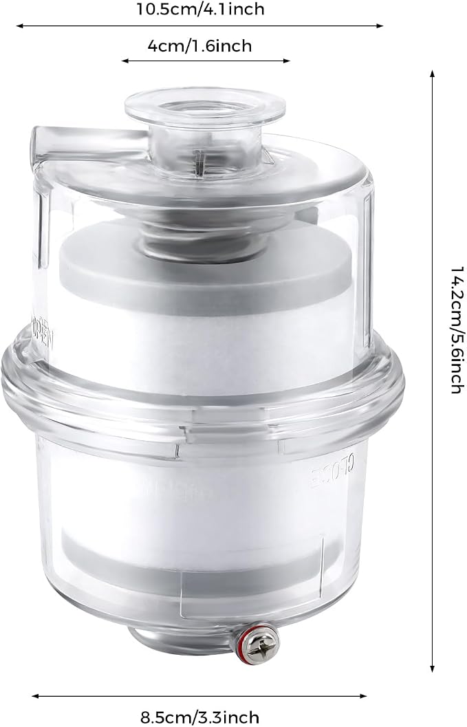 KF25 Oil Mist Filter, Vacuum Pump Fume Separator Exhaust Filter, Interface