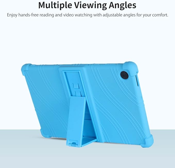 Case for T-Mobile Revvl Tab 2 10.1-InchCompatible with T-Mobile Revvl Tab 2 Android Tablet–Soft Silicone Protective Cover with Kickstand Shockproof Drop-Resistant Business-Style Stand(Black)