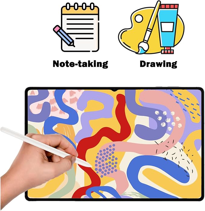 Galaxy Tab S11 Ultra S Pen Replacement for Samsung Galaxy Tab S11 Stylus Pen Replacement withoutBluetooth for Samsung Galaxy Tab S11 Pen+Free 5 Tips+1 Tweezer (Black)