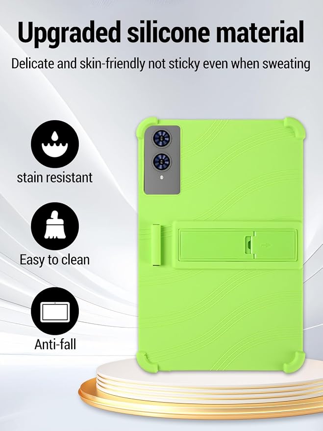 for TECLAST T65 13.4 inch Tablet Protective case Shockproof Lightweight Silicone Protective Cover with Stand Child-Friendly Protection Easy to Clean DesignBlack