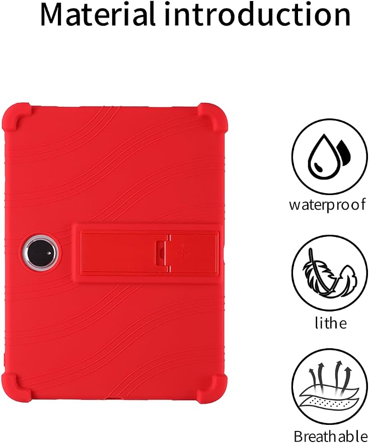 for OnePlus PAD 2 2024 Tablet CaseSoft Silicone Adjustable Stand Shockproof Kids Friendly for OnePlus PAD 2 12.1 (Black)