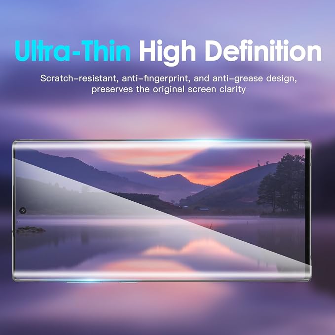 Didisky Screen Protector for Oneplus 9 Pro 3 Pack Tempered Glass Film with 2 Pack Camera Lens Protector Easy to UseScratch-Resistant9H Hardness3D Curved Full Coverage