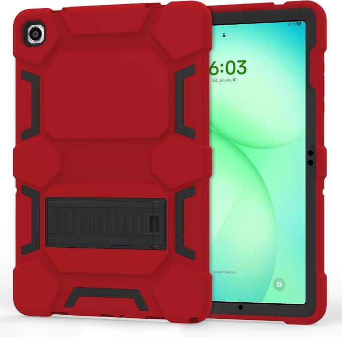 Case for Samsung Galaxy Tab A11+/A11 Plus 11” 2026 Samsung Galaxy Tab A9+/A9 Plus 11” 2024 Model Heavy Duty Shockproof Hard High Impact Protective Case Black