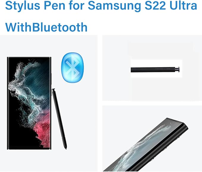 S22 Ultra S Pen WithBluetooth Replacement Stylus Pen for Samsung Galaxy S22 Ultra All Versions 5G Stylus PenSmooth Writing(Phantom Black)