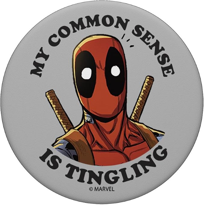 Marvel Deadpool My Common Sense is Tingling PopSockets Adhesive PopGrip