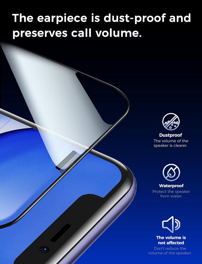 MAGIC JOHN 2 Pack for iPhone 11/iPhone XR 6.1 inch Tempered Glass Screen Protector Auto Dust-Elimination Installation Bubble Free HD Clear Easy Installation