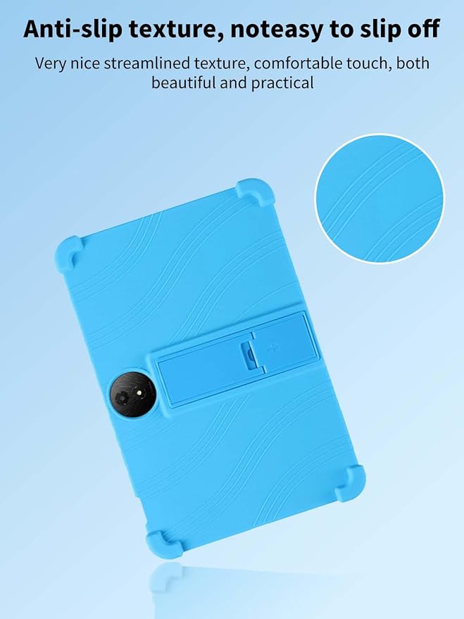 Case for TCL NXTPAPER 11 Plus Tablet 11.5inchNOUKAJU Tablet Protection CaseAdjustable BracketSoft SiliconeSilicone Protection Cover for TCL NXTPAPER 11 Plus(Blue)