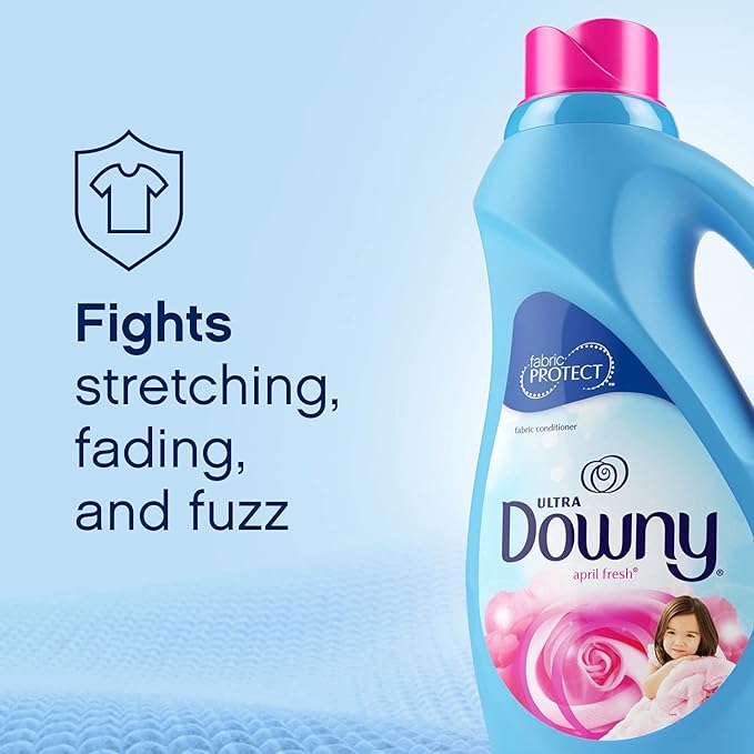 Downy Ultra Plus Laundry Fabric Softener Liquid, April Fresh Scent, 152 Total Loads (Pack Of 2)