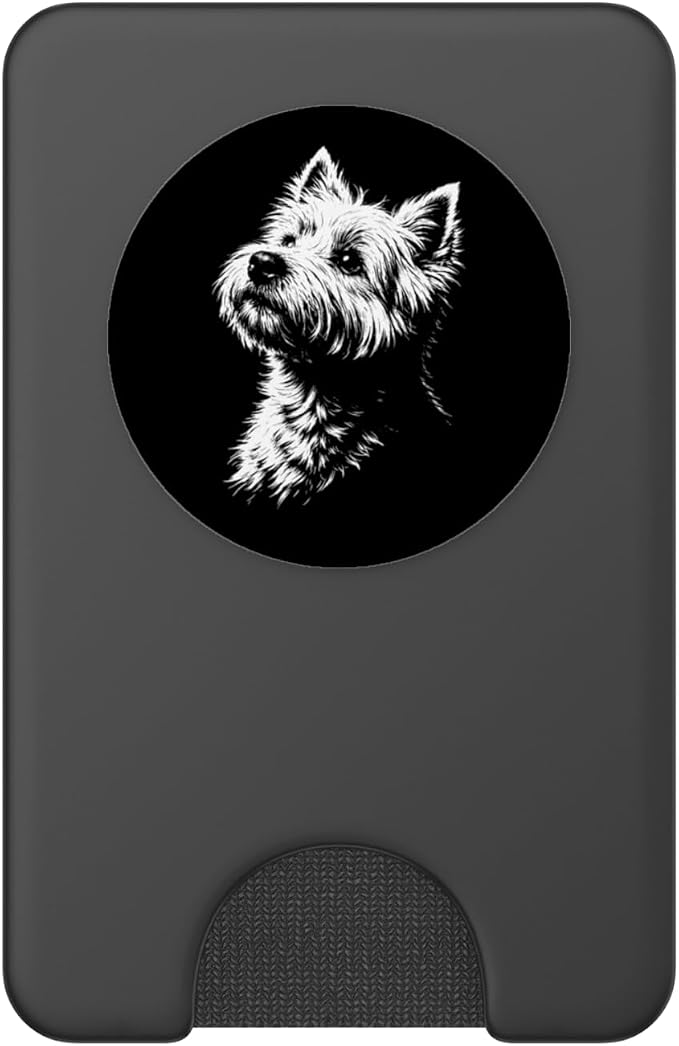 West Highland White Terrier Portrait Westie PopSockets PopGrip for MagSafe