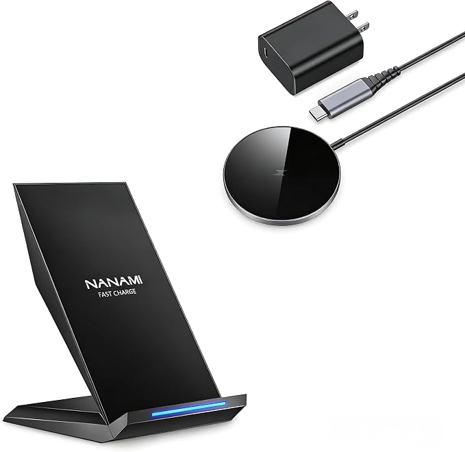 NANAMI Wireless Charger Bundle the Pad for iPhone17/16/15/14/13/12 and Airpodes 2/Pro2/3 Simple Charge Simple Life