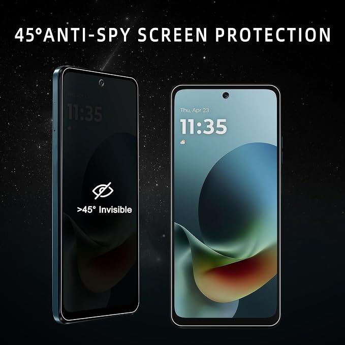 for Motorola Edge 2025 Privacy Screen Protector Flexible TPU | [2 Pack][Scratch-Resistant][Full Coverage] Anti Spy Protective Film Privacy Screen Protector for Motorola Edge 2025