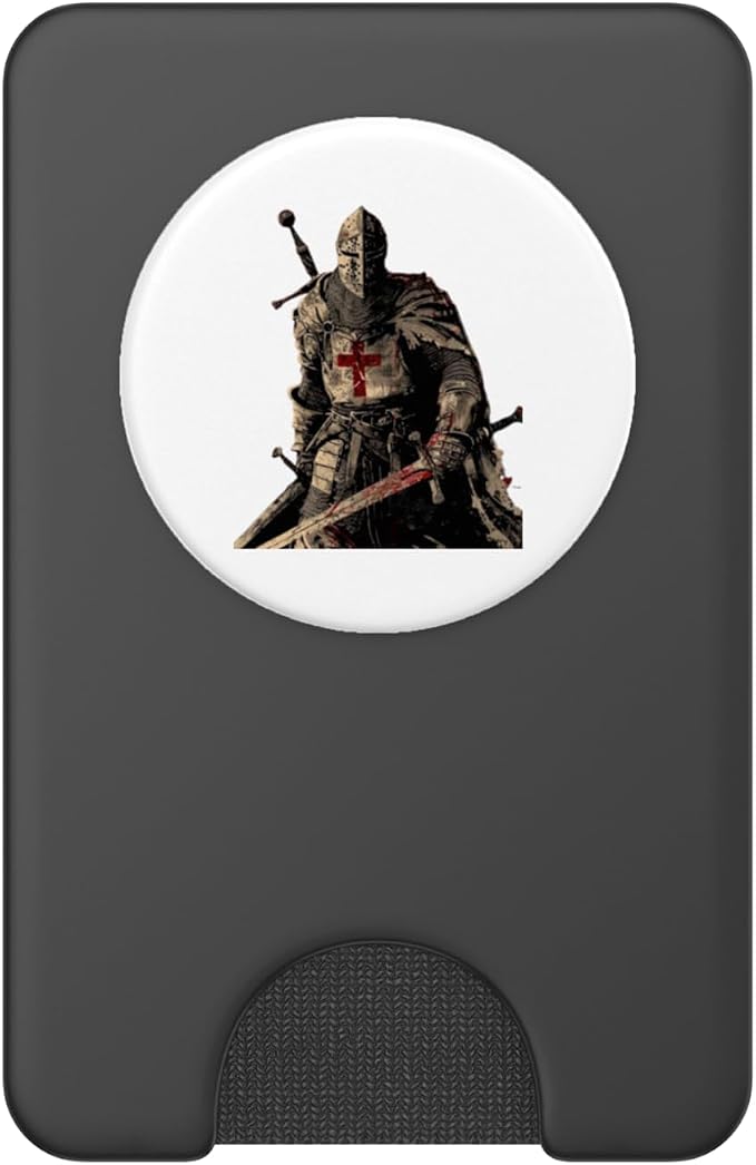 Knight Christian Templar Warrior Of God Crusader Gift PopSockets Adhesive PopGrip