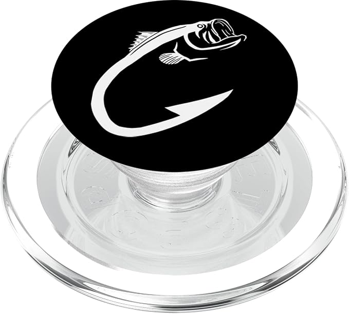 Fish Hook Cool Fishing Lover Angling Dad Fisherman Gift PopSockets Adhesive PopGrip