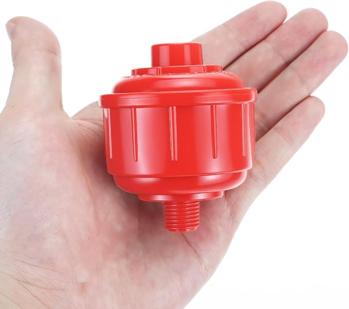 QWORK 10 Pack Disposable Mini Air Water Trap Filters, 1/4" Threads, Spray Gun