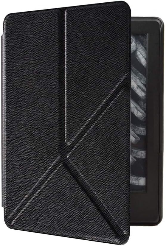 Case for 6.8 Kindle Paperwhite 5 (11th Generation-2021 Release) Standing Origami Slim Shell Cover with Auto Wake/Sleep for Kindle Paperwhite Signature Edition E-Reader Black