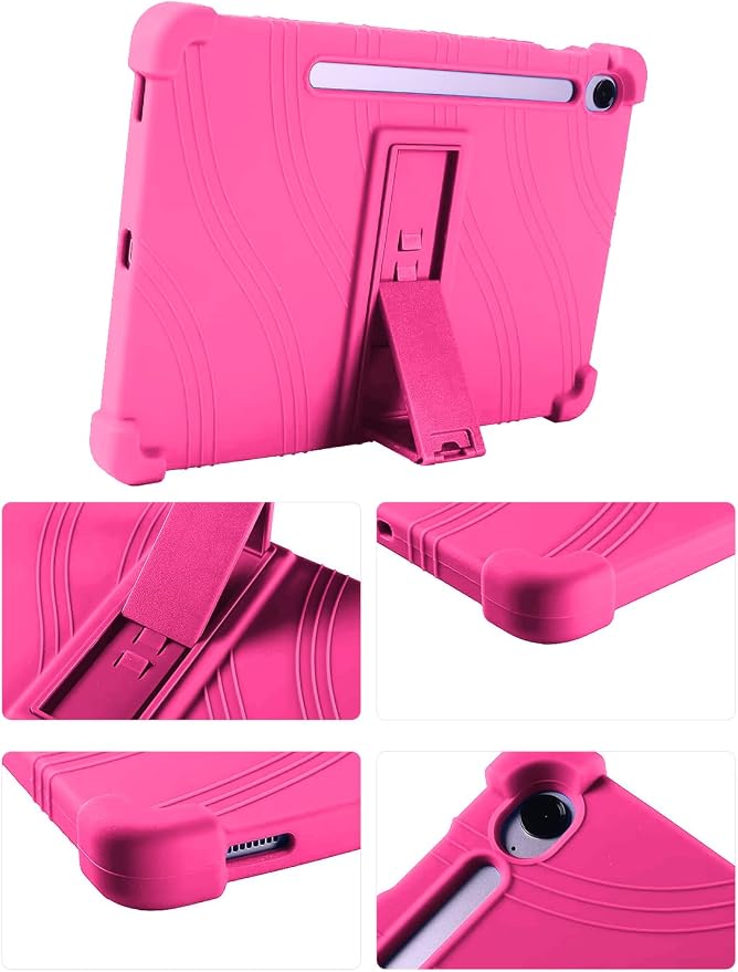 Case for Samsung Galaxy Tab S10 Lite/S10 FE/S9 FE 10.9 Inch - Protective Cover with S Pen Holder &amp Multi-Angle Viewing Stand (Black)