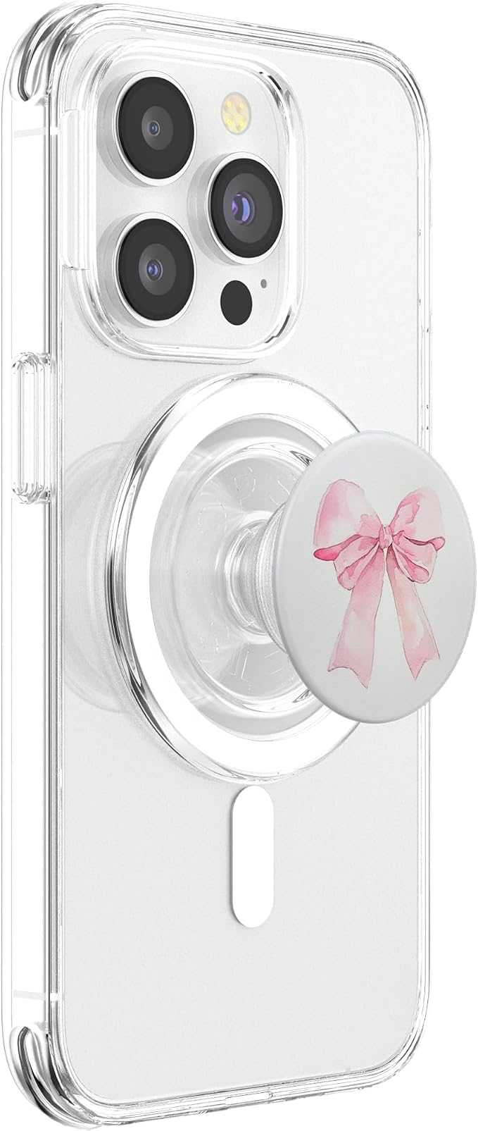 Girly || Watercolour Bow || Coquette || Aesthetic Pink Bow PopSockets Adhesive PopGrip