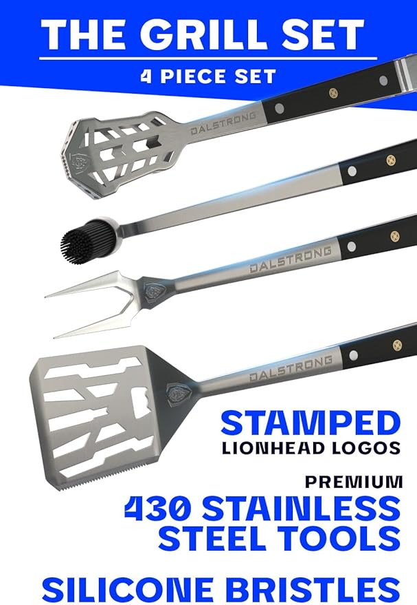 Dalstrong 4-Pc BBQ Pitmaster Grill Tool Set - High-Carbon Stainless Steel