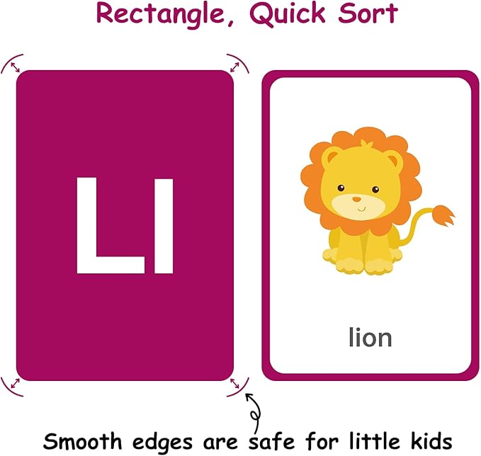 Flash Cards for Toddlers Learning – 54 Double-Sided Alphabet, Number, Color & Shape Cards – Durable Preschool Educational Toys for Kids Ages 2-5, Waterproof & Tear-Resistant, Montessori Early Learning